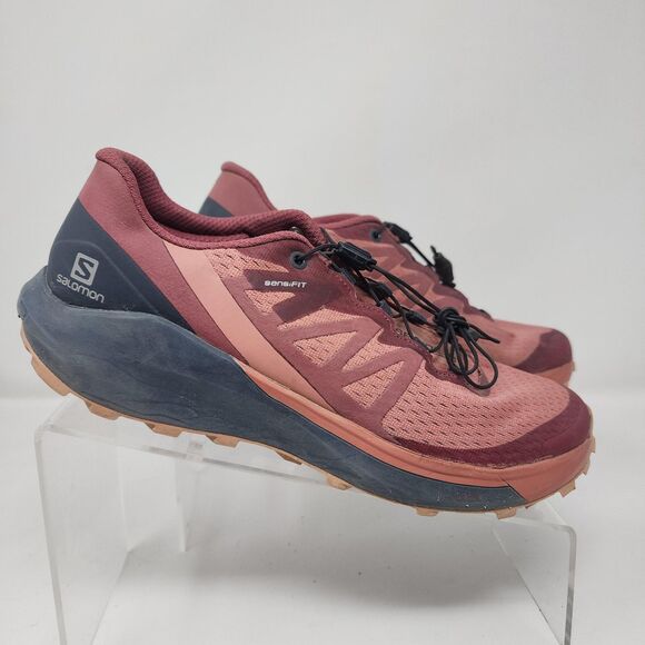 Salomon Women's Athletic Shoes - Pink and Burgundy - Picture 2 of 8